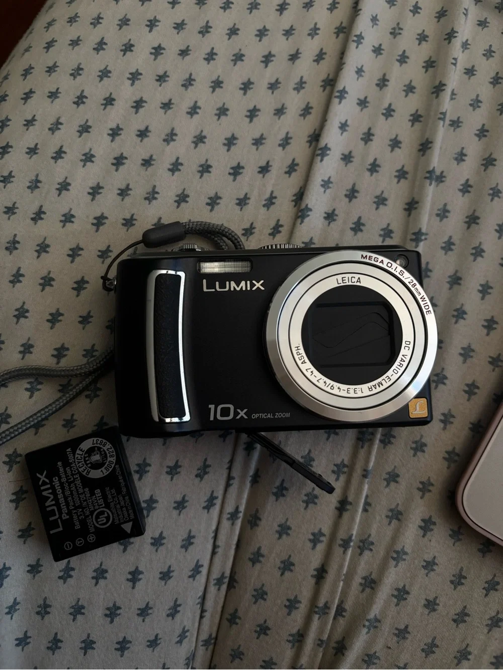 Panasonic Lumix Black Compact Digital Camera with Silver Lens Ring